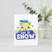 雪かき小子猫 シーズンポストカード (スタンド正面)
