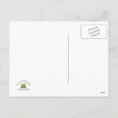 雪かごの中のクリスマスリス シーズンポストカード (裏面)