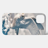 雪から出発しているSnowyのフクロウ Case-Mate iPhoneケース (裏面 (横))