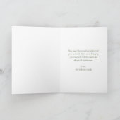 雪かわいいトナカイ家族の写真クリスマス シーズンカード (内部)