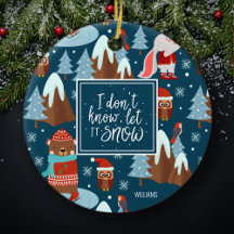 雪かわいい動物の名前をブルークリスマスに