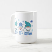 雪かわいい格言 コーヒーマグカップ (正面左)