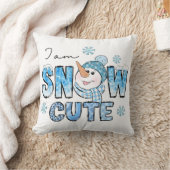 雪かわいい クッション (ブランケット)