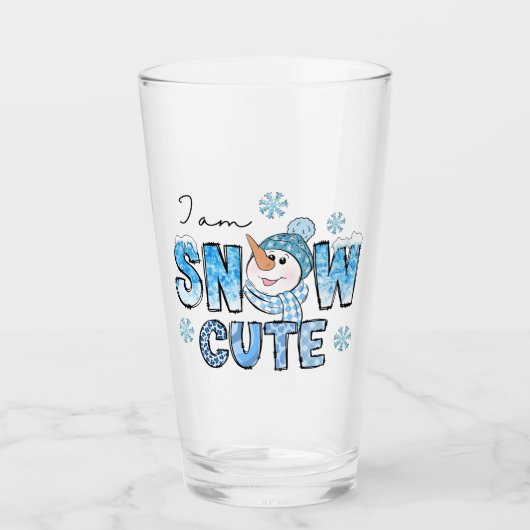 雪かわいい タンブラーグラス (正面)