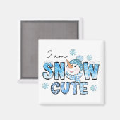 雪かわいい マグネット (正面/裏面)