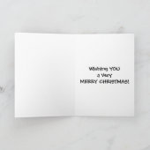 「雪かわいらしの女」クリスマスの願い シーズンカード (内部)