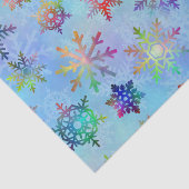 雪かわいらしカラフル片クリスマスパターン 薄葉紙 (詳細)