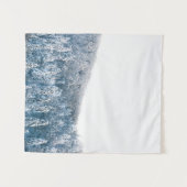 雪がトウヒの冬の森を覆った タペストリー (正面(横))