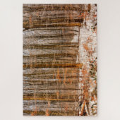 雪が付いている美しい冬の森林 ジグソーパズル (縦)