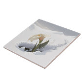 雪が割れる山のユリ タイル (側面)