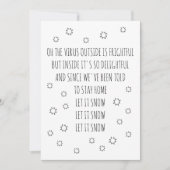 雪が吹き出るおもしろいクリスマス シーズンカード (正面)