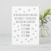 雪が吹き出るおもしろいクリスマス シーズンカード (スタンド正面)