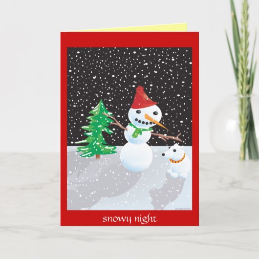 雪が多い夜 シーズンカード (正面)