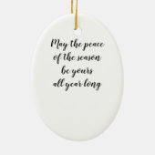 雪が多い通りのガスランプ セラミックオーナメント (裏面)