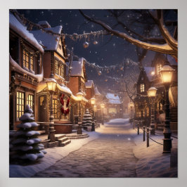 雪が多くの町を覆った ポスター