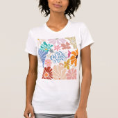 「雪が大好き」 - Wonderland Christmasフローラ Tシャツ (正面)