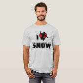 雪が好きなのTシャツ Tシャツ (正面フル)