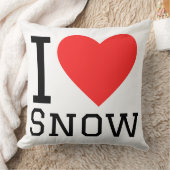 雪が好きな人向けのスクエアステッカー クッション (ブランケット)