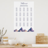 雪が山の結婚座席表を覆った ポスター (キッチン)