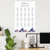 雪が山の結婚座席表を覆った ポスター (ホームオフィス)