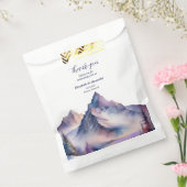 雪が山の風景を覆結婚った フェイバーバッグ (封をした状態)