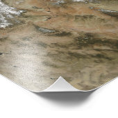 雪が州のロッキー山脈を覆統一されたう フォトプリント            (角)