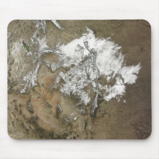 雪が州のロッキー山脈を覆統一されたう マウスパッド (正面)