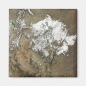 雪が州のロッキー山脈を覆統一されたう マグネット (正面)