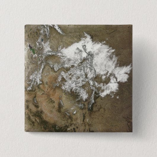 雪が州のロッキー山脈を覆統一されたう 缶バッジ (正面)