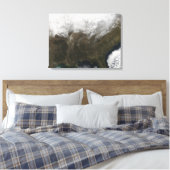 雪が州を覆統一されたう キャンバスプリント (インサイチュ (寝室))