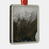 雪が州を覆統一されたう メタルオーナメント (右)