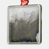 雪が州を覆統一されたう メタルオーナメント (左)