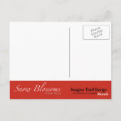 雪が母の日を彩る ポストカード (裏面)