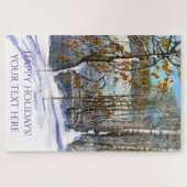 雪が水色に落ちた ジグソーパズル (横)