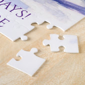 雪が水色に落ちた ジグソーパズル (側面)