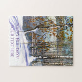 雪が水色に落ちた ジグソーパズル (横)