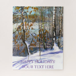 雪が水色に落ちた ジグソーパズル