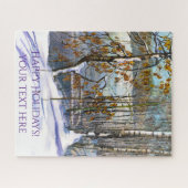 雪が水色に落ちた ジグソーパズル (横)