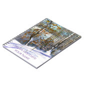 雪が水色に落ちた ノートブック (左側)