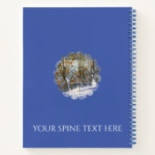 雪が水色に落ちた ノートブック (裏面)