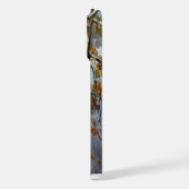 雪が水色に落ちた iPhoneケース (左側面)