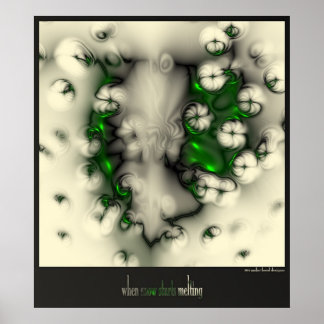 雪が溶け始めると ポスター