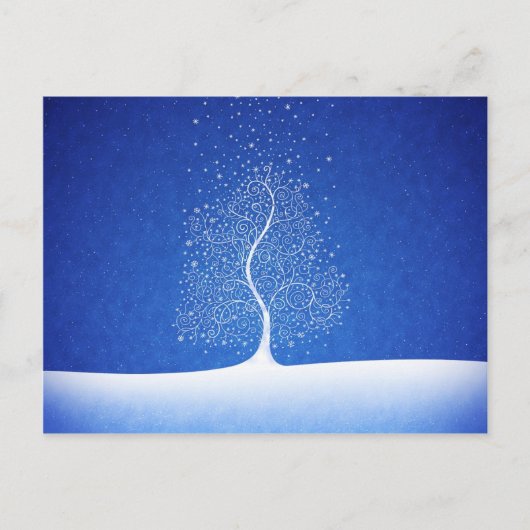 雪が積もった場所生まれ ポストカード (正面)