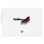 雪が積もった森の冬の風景写真 (裏面横)