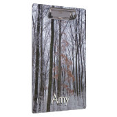 雪が積もった森の冬の風景写真 クリップボード (右)