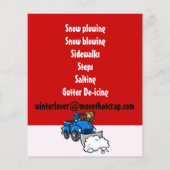 雪が耕されている。除雪事業。 チラシ (裏面)