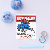 雪が耕されている。除雪事業。 チラシ (シングル)