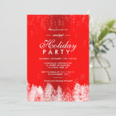 雪が金属性の赤い冬の休日に輝企業のく 招待状 (スタンド正面)