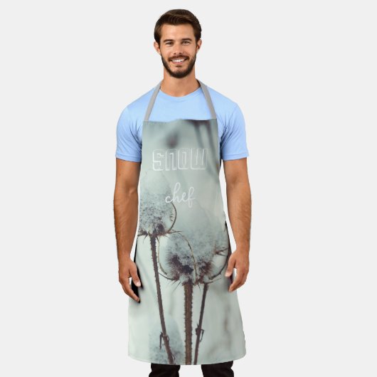 雪が降った後で エプロン (着用した状態)