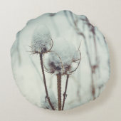 雪が降った後で ラウンドクッション (裏面)